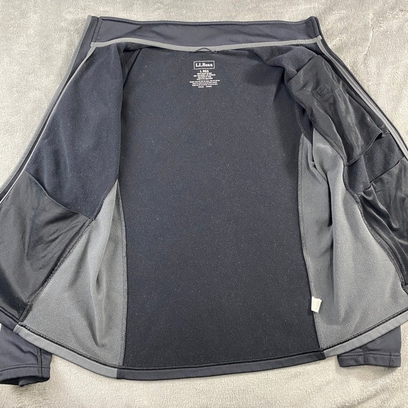 SOLD-LL Bean Tracksuit Top Men's L REG Colorblock Polyester Spandex Fleece Lined - Picture 7 of 11